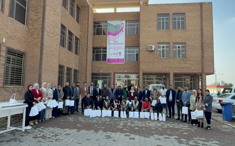 جامعة كركوك تنظم زيارة ميدانية إلى مركز الاورام 