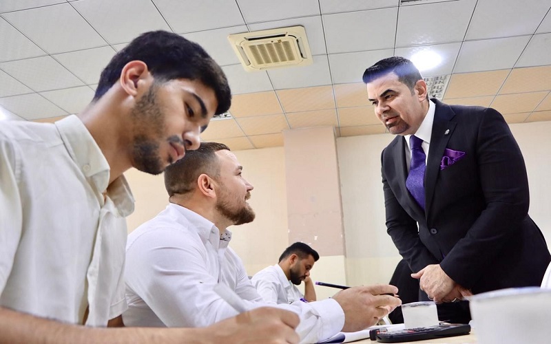 رئيس جامعة كركوك يتفقد الامتحانات النهائية ويحث على تذليل كل العقبات التي تواجه الطلبة