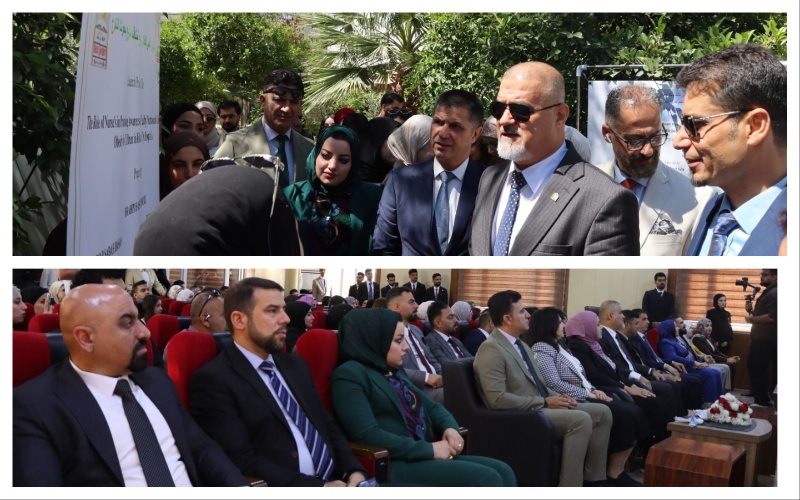 كلية التمريض تقيم مؤتمرها العلمي الرابع لمناقشة بحوث تخرج الطلبة للعام الدراسي 