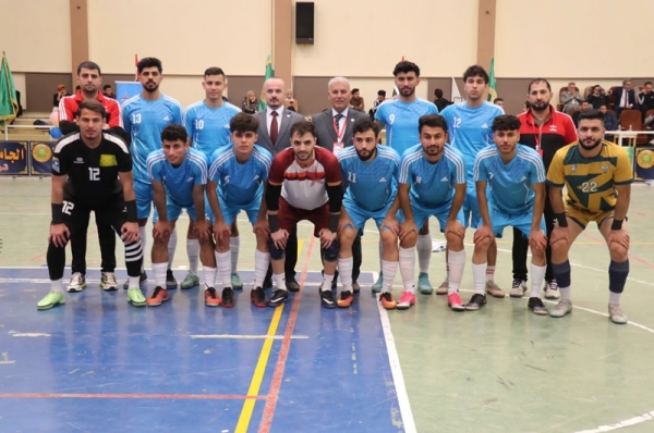 جامعة كركوك تشارك في نهائي بطولة الجامعات العراقية لكرة القدم الصالات