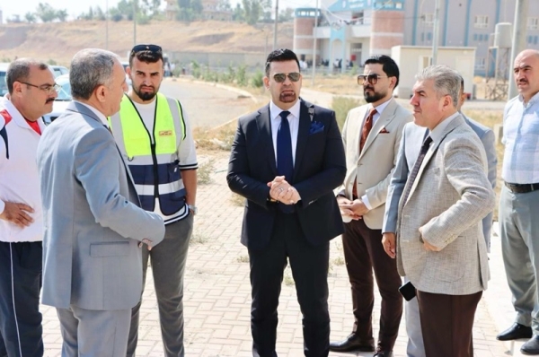 استعدادا لافتتاحها.. رئيس جامعة كركوك يطلع ميدانيا على مشروع بناية كلية التربية البدنية وعلوم الرياضة