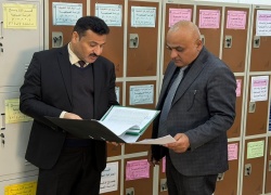 لجنة مركزية من جامعة كركوك تزور كلية الآداب لتقييم أعمال شعبة التسجيل