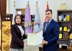 تدريسية من كلية الآداب تشارك بمناقشة رسالة ماجستير بجامعة الفلوجة