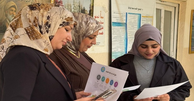 حملة في كلية الآداب عن التوعية البيئية