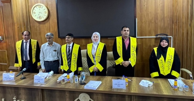 Faculty Member from the College of Arts Participates in a Master’s Thesis Defense at the University of Basra