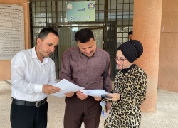 حملة توعوية في كلية الآداب عن مشروع بينالي العراق الدولي للفنون