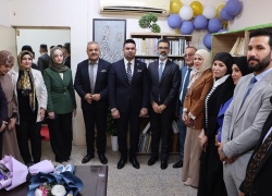رئيس جامعة كركوك والمحافظ يفتتحان مكتبة محي الدين زنكنه في كلية الاداب