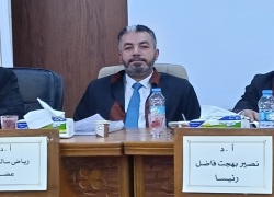 معاون عميد كلية الآداب عضواً بمناقشة رسالة ماجستير بكلية التربية