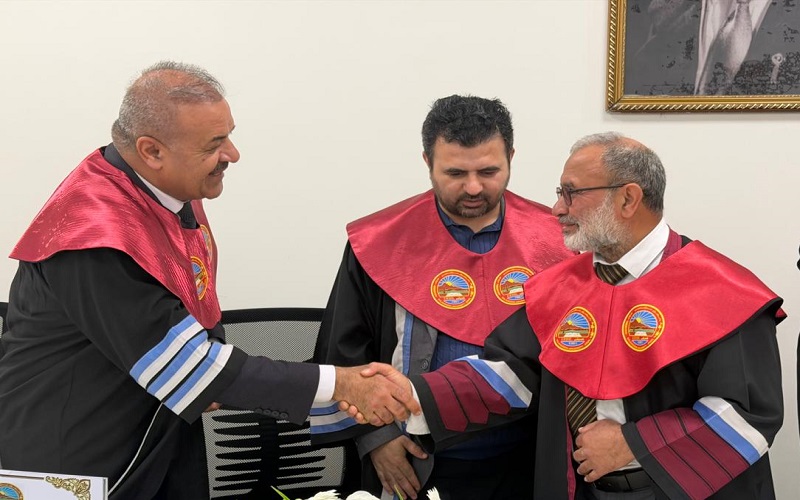 Dean of the College of Arts Participates in Master’s Thesis Defense at Salahaddin University-Erbil