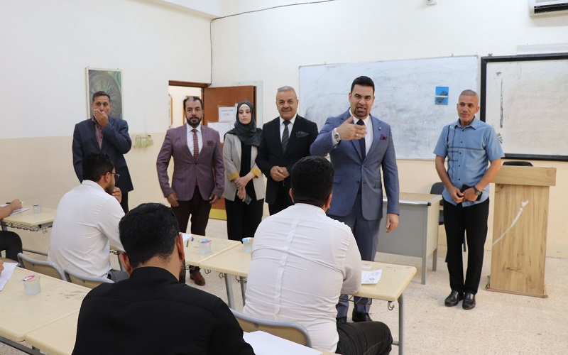 President of Kirkuk University Monitors Final Exams at the College of Arts