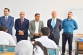 مساعد رئيس الجامعة للشؤون الإدارية يتابع سير الامتحانات النهائية في كلية التربية الأساسية