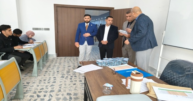إدارة كلية التربية الأساسية في جامعة كركوك تتابع ميدانياً سير الامتحانات النهائية وتؤكد توفير الأجواء الملائمة للطلبة