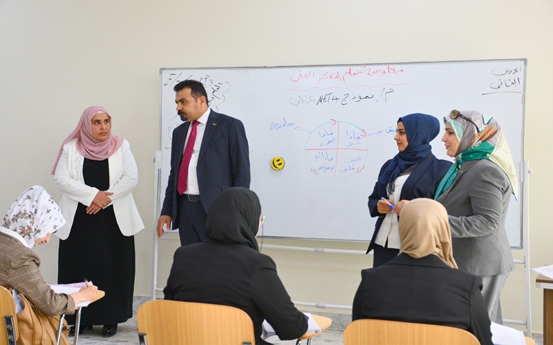 جولة تفقدية لمتابعة انتظام المحاضرات المسائية في كلية التربية الأساسية بجامعة كركوك