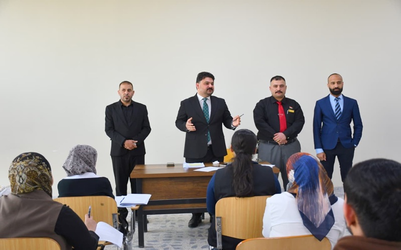 دوة علمية بعنوان (تعزيز ثقافة الوعي الامني داخل الحرم الجامعي)