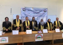 A lecturer from the College of Education for Human Sciences participates in a discussion committee membership at Sulaymaniyah University/College of Languages