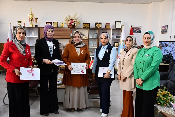 كلية الهندسة بجامعة كركوك تنظم حملة توعوية عن السرطان