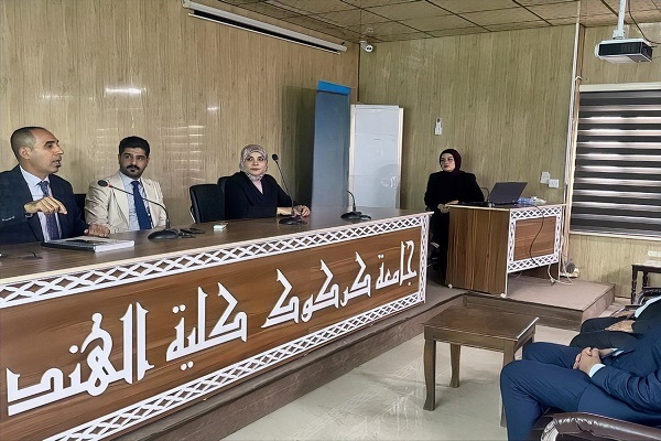 ندوة علمية تثقيفية في كلية الهندسة – جامعة كركوك عن عملية اتخاذ القرار الانتخابي