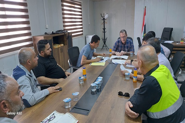 المكتب الاستشاري في كلية الهندسة تزور موقع إنشاء سايلو كركوك في تازة لمتابعة سير العمل ومطابقته للمخططات المصادق عليها