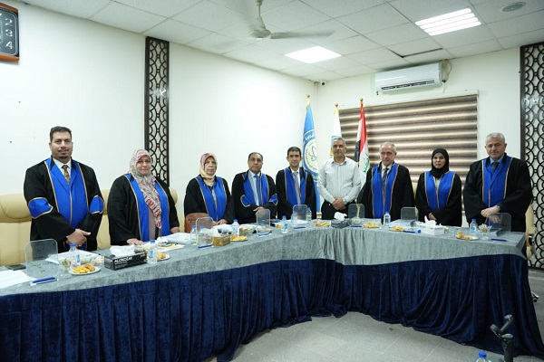 رئيس قسم هندسة النفط بجامعة كركوك يشارك في مناقشة رسالة ماجستير بجامعة البصرة