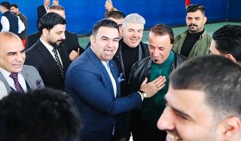 In the presence of the university president and deans, the Kirkuk University Premier League concluded in a special way with the crowning of the university presidency team.