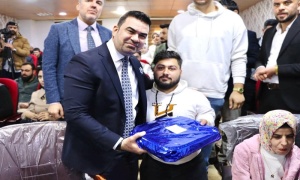 President of Kirkuk University honors students with disabilities