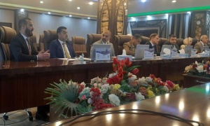 On behalf of the university students, the Kirkuk University Council discusses with the student representative the obstacles facing the students
