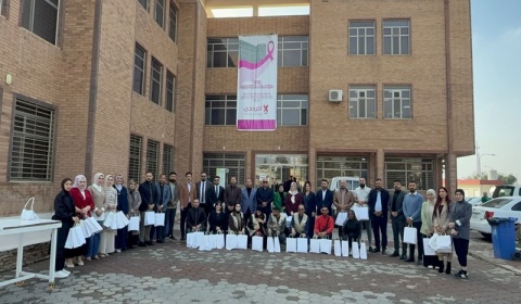 Kirkuk University organizes a field visit to the oncology center