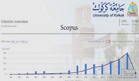 With the beginning of the New Year .. The University of Kirkuk continues its progress and registers new research at Scopus
