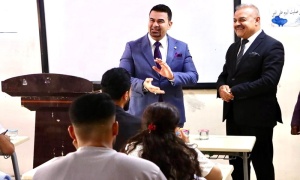 Keen to ensure their success, the President of Kirkuk University is monitoring the progress of the final undergraduate examinations.