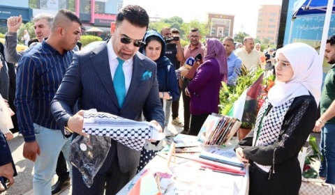 Coinciding with the start of the new school year.. University of Kirkuk opens a charity festival for handicrafts