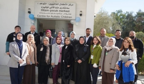 In support of those with autism, Kirkuk University organizes a volunteer visit to the children's hospital.
