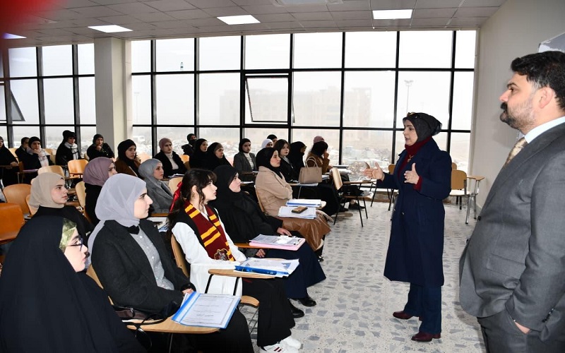 Awareness campaign at the University of Kirkuk on combating electronic extortion