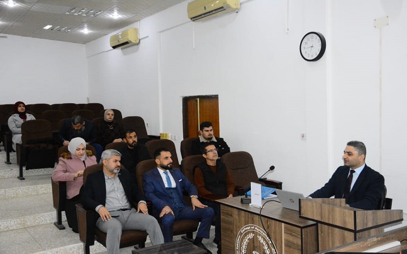 A training workshop at the University of Kirkuk on the use of artificial intelligence tools in research and academic writing