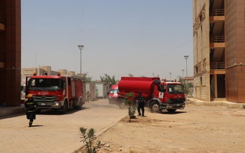 As part of its continuous endeavor to enhance safety procedures .. The University of Kirkuk conducts an exercise on Civil Defense works and safety requirements in the complex of internal departments