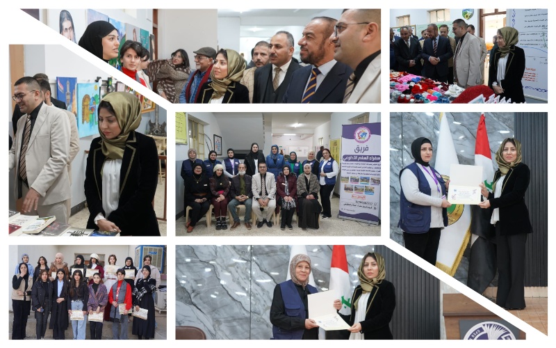 Within the community service portal..   Director of the Department of internal departments affairs supports the artistic demonstration "creative hands" in Kirkuk