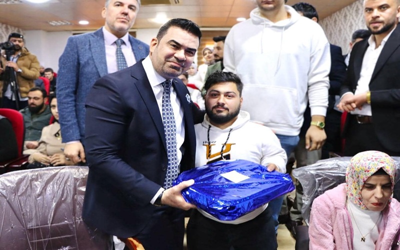 President of Kirkuk University honors students with disabilities