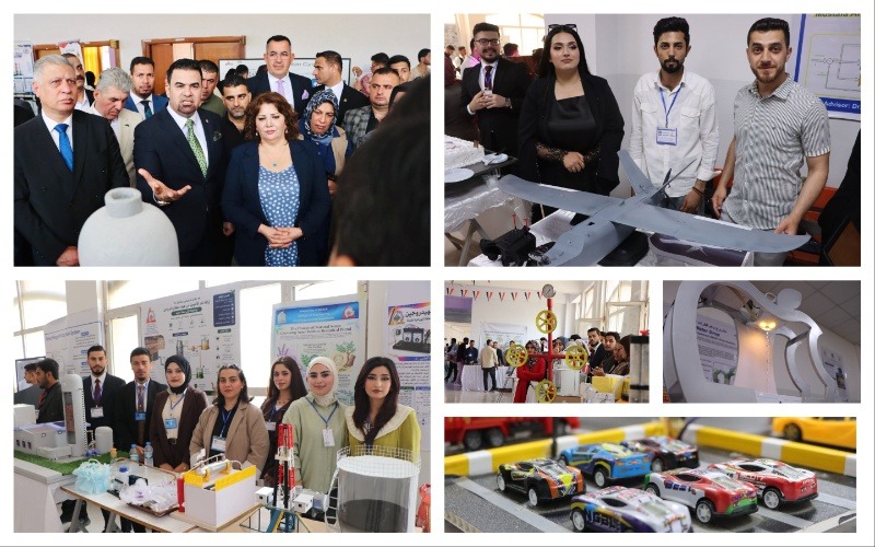 Amidst the innovators and their projects, the President of Kirkuk University inaugurates the largest festival of engineering and scientific innovations.