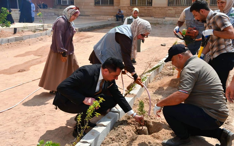 Kirkuk University launches a afforestation campaign to preserve the environment and confront climate change