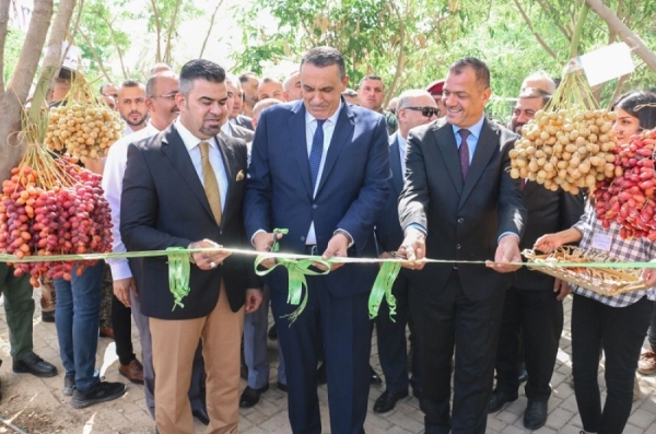 The Governor of Kirkuk and the President of the University inaugurate the first annual date palm festival
