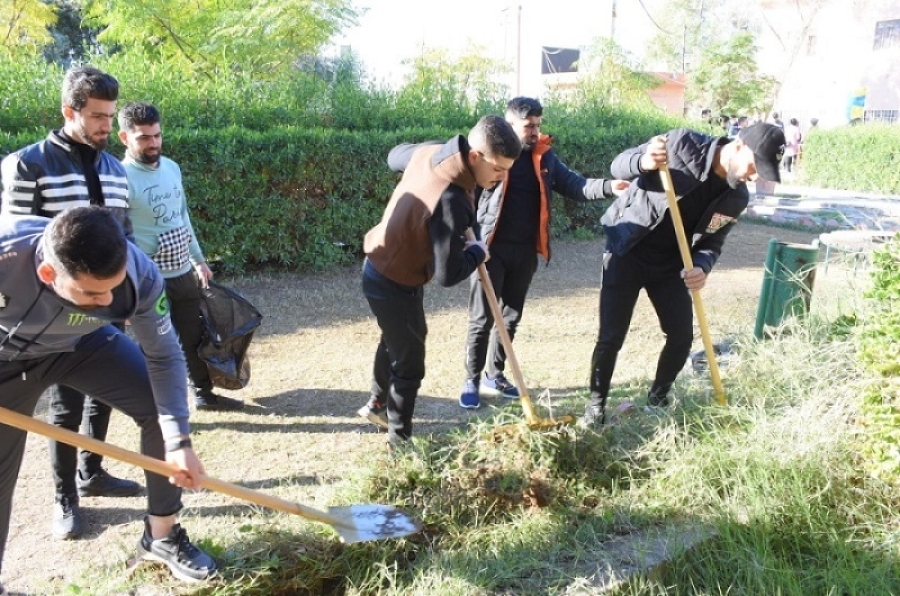To spread the culture of cleanliness, The University of Kirkuk launches a wide cleaning campaign