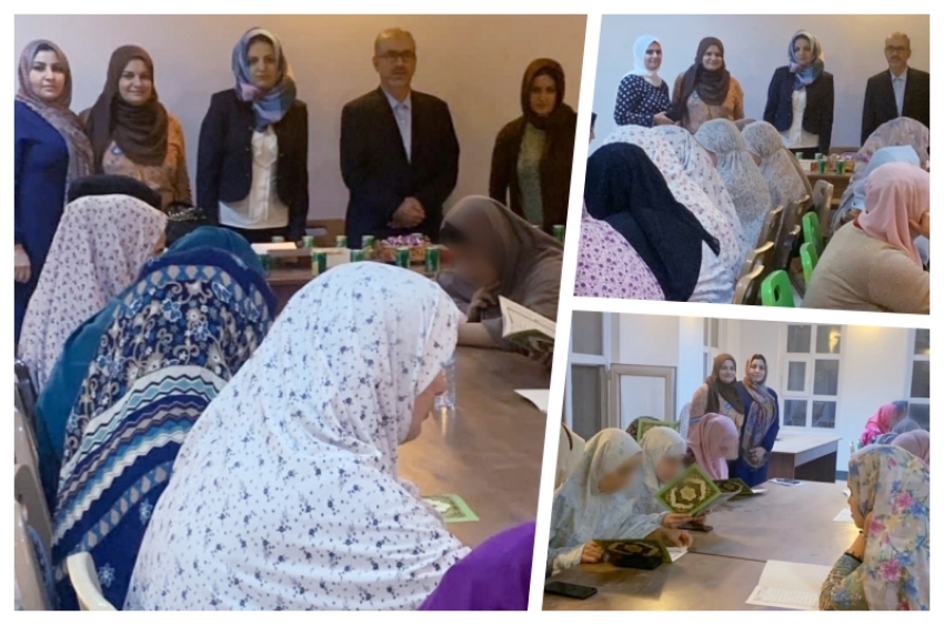 مديرية الأقسام الداخلية تنظّم محفلاً قرآنيّاً رمضانيّاً لطالبات الأقسام الداخلية استمراراً ببرنامجها الطلابي التدريبي للعام الدراسي 2021-2022.