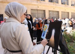 طلبة كلية القانون والعلوم السياسية يجسدون إبداعاتهم في مهرجان الفنون التشكيلية بجامعة كركوك