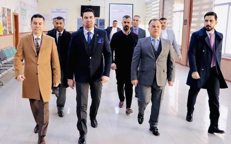 رئيس جامعة كركوك يتفقد سير امتحانات نصف السنة والمنشآت الحيوية في كلية القانون والعلوم السياسية