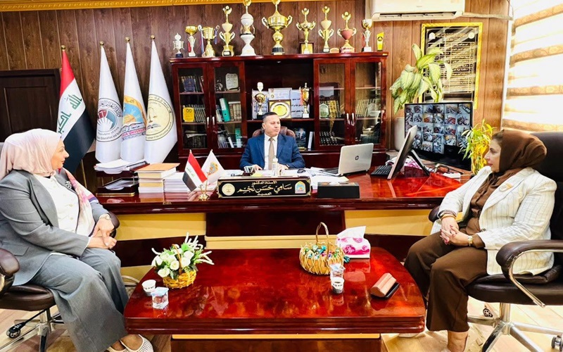 عميد كلية القانون والعلوم السياسية يستقبل مديرة مكتب المفوضية العليا لحقوق الإنسان في كركوك