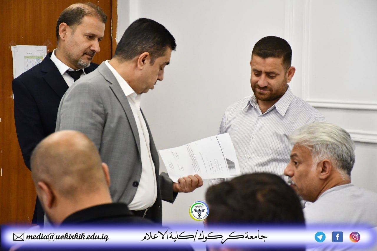 The Dean of the Faculty of Media is monitoring the progress of the final exams.