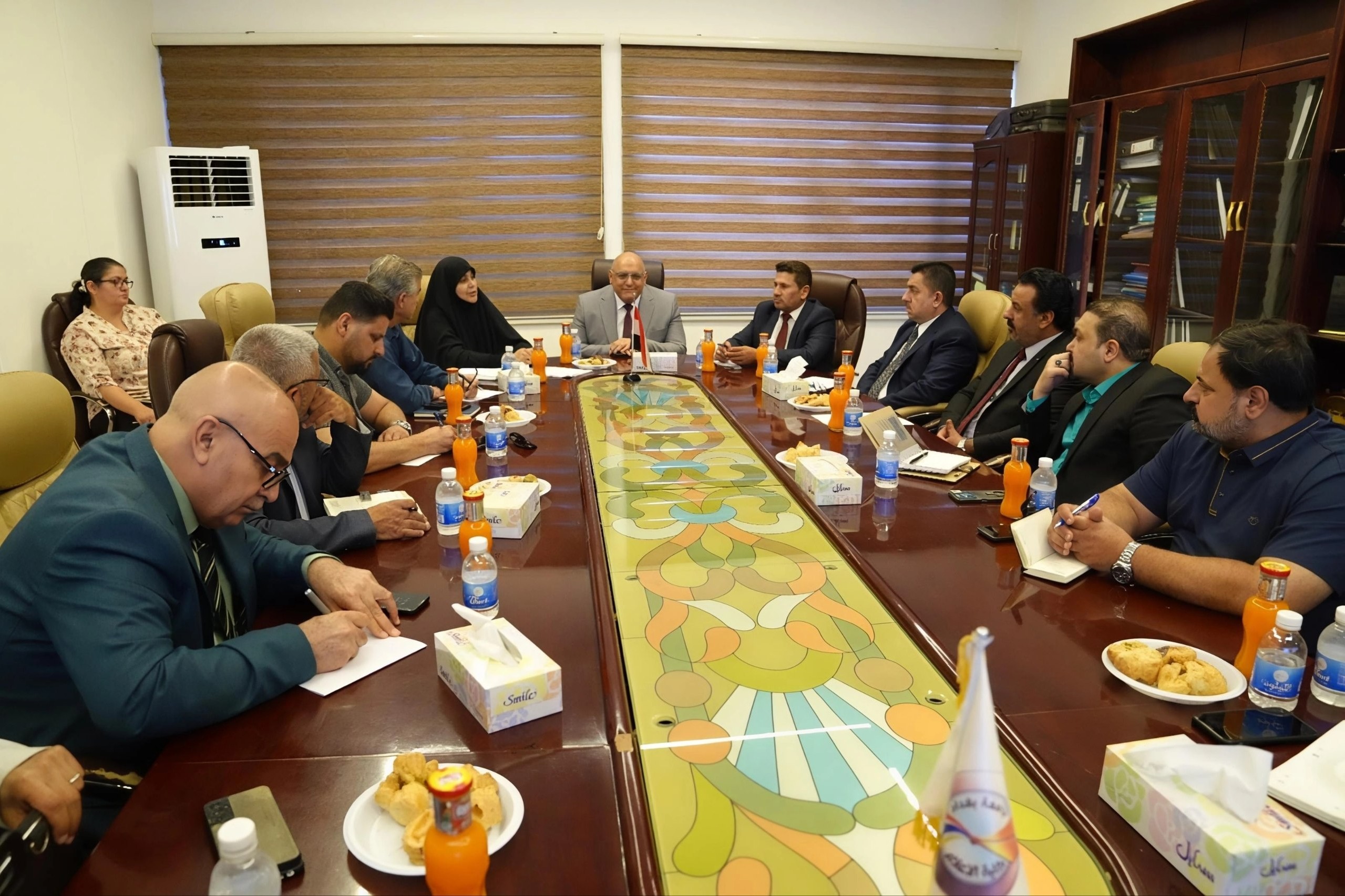 The Dean of the College of Media at Kirkuk University participates in a meeting of the Deans of Media Committee at Baghdad University to follow up on the implementation of the Bologna Process