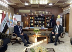 عميد كلية التمريض بجامعة كركوك يستقبل عميد كلية التمريض في الجامعة المستنصرية