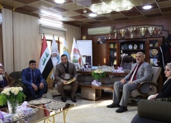 عميد كلية التمريض يستقبل اللجنة المركزية لتقييم أداء وحدة حقوق الإنسان