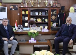 عميد كلية التمريض يستقبل اللجنة المركزية لتقييم شعبة الإرشاد النفسي الجامعي