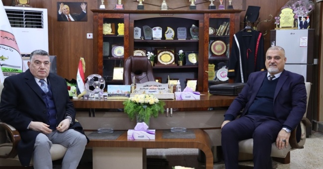 عميد كلية التمريض يستقبل اللجنة المركزية لتقييم شعبة الإرشاد النفسي الجامعي